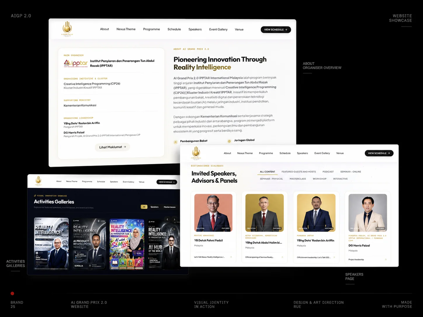 AIGP website portfolio mockup